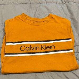Calvin Klein Orange Short Sleeve Tee